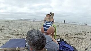 I won't leave until you cum in my booty! Anal creampie in front of everyone.