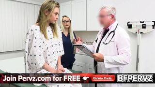 Perv Doctor and His Busty Nurse Teach Their Hot Patient How to Keep Her Twat Warm Free Episode