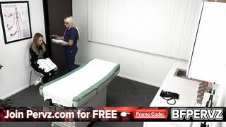 Perv Doctor and His Busty Nurse Teach Their Hot Patient How to Keep Her Twat Warm Free Episode