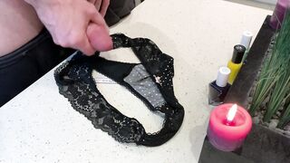  victoria's secret panties make me cum thick