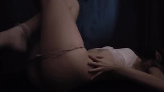 Seductive erotic performance. Gorgeous art web camera model makes affectionate orgasmic masturbation.