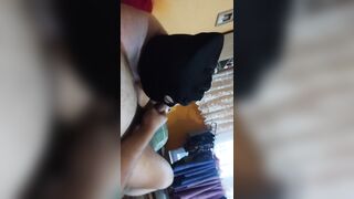 Corpulent MILF gives oral pleasure to small jock until cumshot