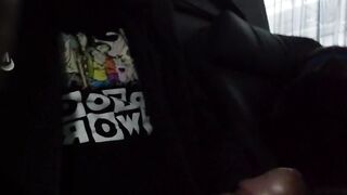 Little teaser (stroking in first class)