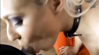 Good cumshot on the trimmed muff of Cindy Crawford in this hot pov oral job fun scene