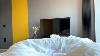 Stepsister trio: Begging Stepbro For Oral sex Turns Into Creampie & Cum Cleanup