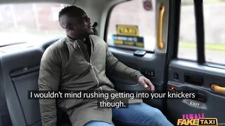 Female Fake Taxi - Sexy Minx Driver Rides Black Ramrod