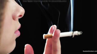 Ultra HD Russian Gal Smokin' Cigarette Seaside