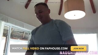 Hot Wife on Vacation Takes a Giant Facial After Fucking