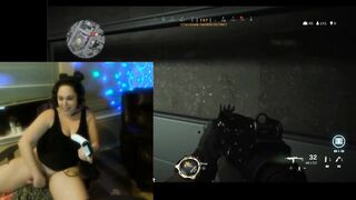 Squirting Gamer Bitch plays Warzone with randoms and touches herself.