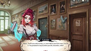 Hotel Tales SPOOKY HENTAI Game Ep.5 GHOST bartender is TEASING COWGIRL style !