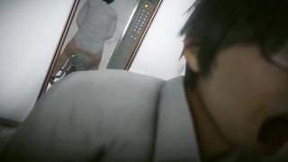The angel ghost in the elevator