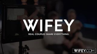 WIFEY Hot Taut Hotwife Hannah Takes A 12-Inch BBC, Her Husband Approves