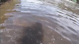 Nude River Swimming and Underwater Banging