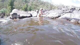 Exposed River Footjobs and Water Bang