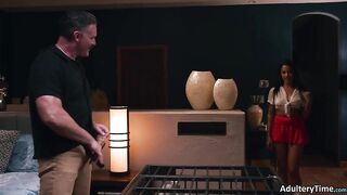 Teen Nina White Is Enticed Into Steamy 3-some