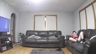 Naughty Babysitter Got Caught Masturbating on Nanny Webcam