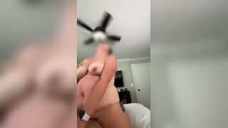 Hot wife rides husband and Orgasms all over his wang