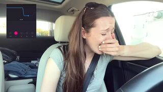 Cumming embarassingly Hard in a Starbucks Drive Thru (lush Control Part 2)
