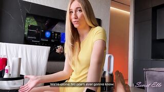 Stepsis Had No Money for Rent… So This playgirl Offered Her Snatch for Raw Creampie