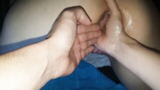 Mature double fisted and squirting orgasm Pov