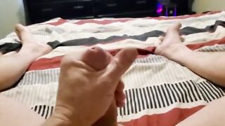 Wanking my BWC on camera while'sn't home.