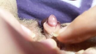 Massive clitoris rubbing and jerking orgasm in extraordinary close up masturbation