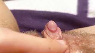 Massive clitoris rubbing and jerking orgasm in extraordinary close up masturbation