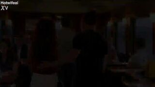 Hotwife meets a bull on a train while cuckold husband listens in ( AI Generated )