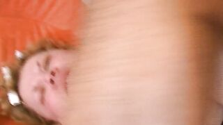 Chunky unshaved granny gets her ass banged mercilessly