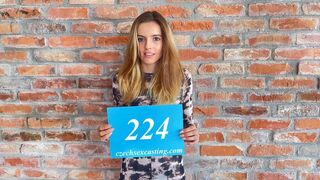 Skinny model is testing her luck with a Czech agency