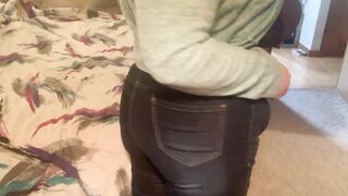 BBW ootd belt pawg booty tease