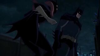Batgirl and Batman Get Hot and Heavy on Rooftop