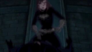 Batgirl and Batman Get Hot and Heavy on Rooftop