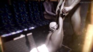 Sexy Gyaru Hotty in a 3some in the Bus