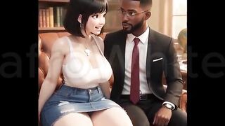 (AI Generated) - Sexy African black animated Ebony Big Ass Big Boobs Village Maiden Seduced Banged Raw By Impressive Big Jock Prince
