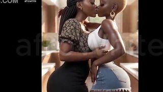 (AI Generated) - Sexy African black animated Ebony Big Ass Big Boobs Village Maiden Seduced Banged Raw By Impressive Big Jock Prince