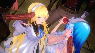 Wuthering Waves - Phoebe and Shorekeeper Hardcore Sex - 3D Hentai Animation