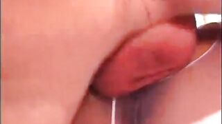Lustful slut enjoys butt to mouth