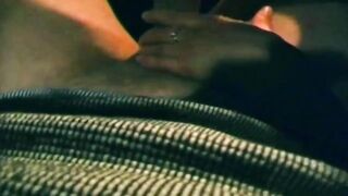 Brunette Fingers Herself Deep in Dark Car