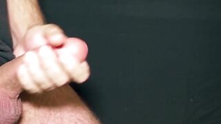 Cumming on camera for the first time