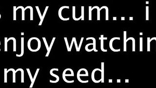 Cumming on camera for the first time