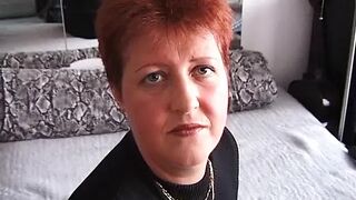 Redhead playing with her fingers and his wang