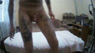 Mother-in-law plays with my dick and brings me to a ejaculation