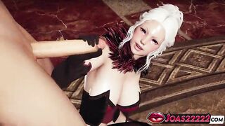 Freya Stockings Femdom-domme Animated Anime Honey - Expert Handjob Pumping Thick Dick, Sensual Frenulum Tongue Tease, Deep Gloryhole Throat Service to Thick Cum Explosion