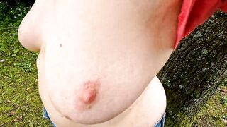 Nude titties screwing in jeans