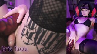 Hot Punk Trans Hotty Gets Gaped by Biggest Sex-toy on Fuck Machine