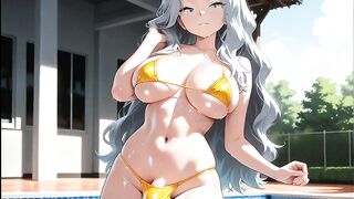 Karen Pokemon shemale hentai soaked boobs and big dong anime art