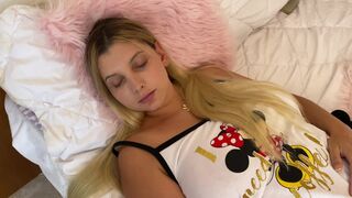 I woke up my stepdaughter with my knob in her mouth