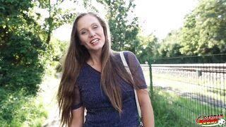 German Scout - Natural Cutie Riddy with Curly Twat Get Multiple Orgasm at Pick up Casting