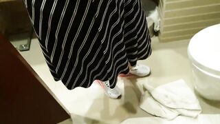 Oops, from my mommy's girlfriend came in my washroom